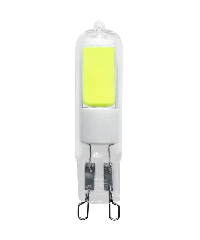 360° Beam Angle 2W G9 LED Bulb 3000K Warm Light Source for Blister Card Packaging and 220V Voltage